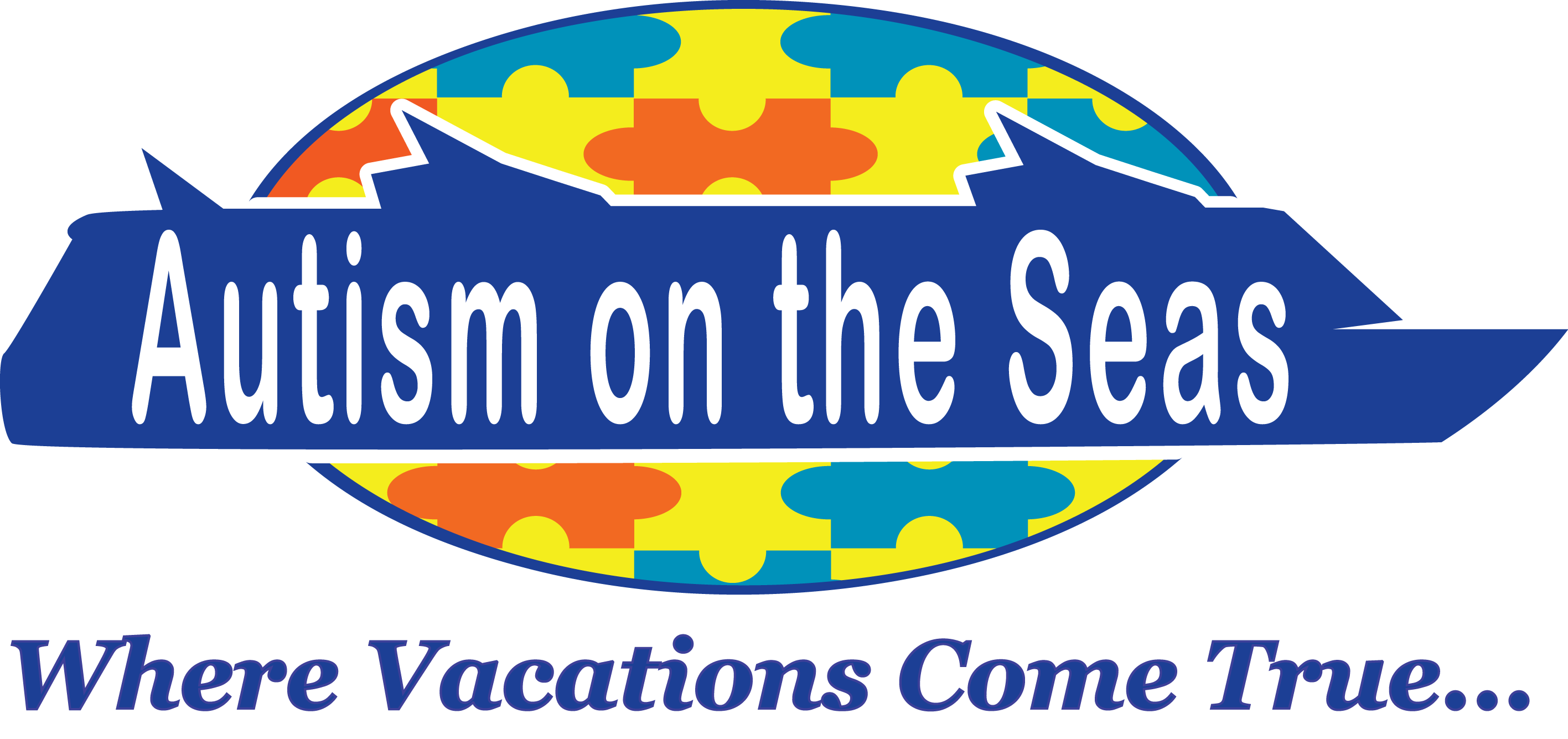 AutismontheSeas Logo 2015 Where Vacations Come True Blue