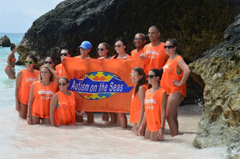 Staff at beach
